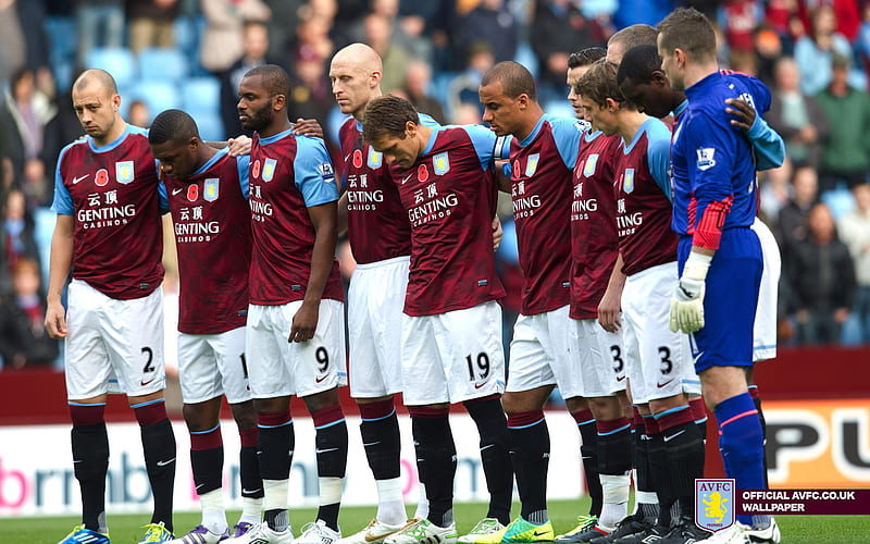 Villa stars remember the fallen-Aston Villa football club, HD wallpaper
