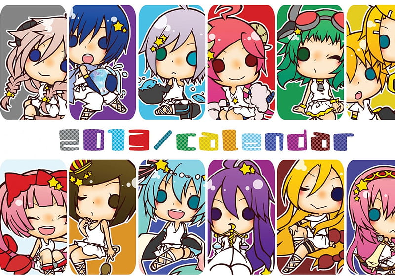Vocaloid 2013, meiko, vocaloid, luka, gumi, miku, haku, iroha, kaito, rin, lily, miki, ln, ia, gakupo, HD wallpaper