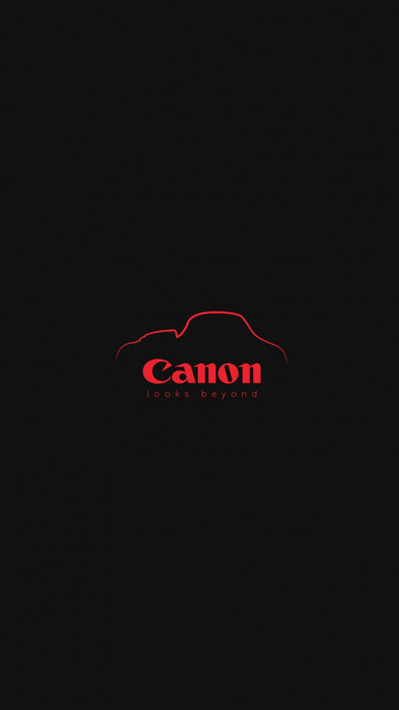 canon, black, camera, logo, logos, HD phone wallpaper