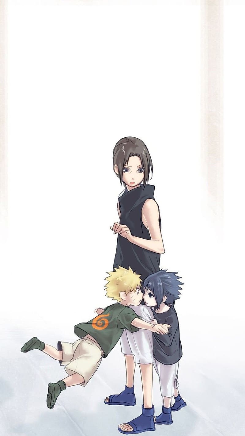 Naruto Family, brothers naruto sasuke, brothers, sasuke, naruto, HD phone wallpaper