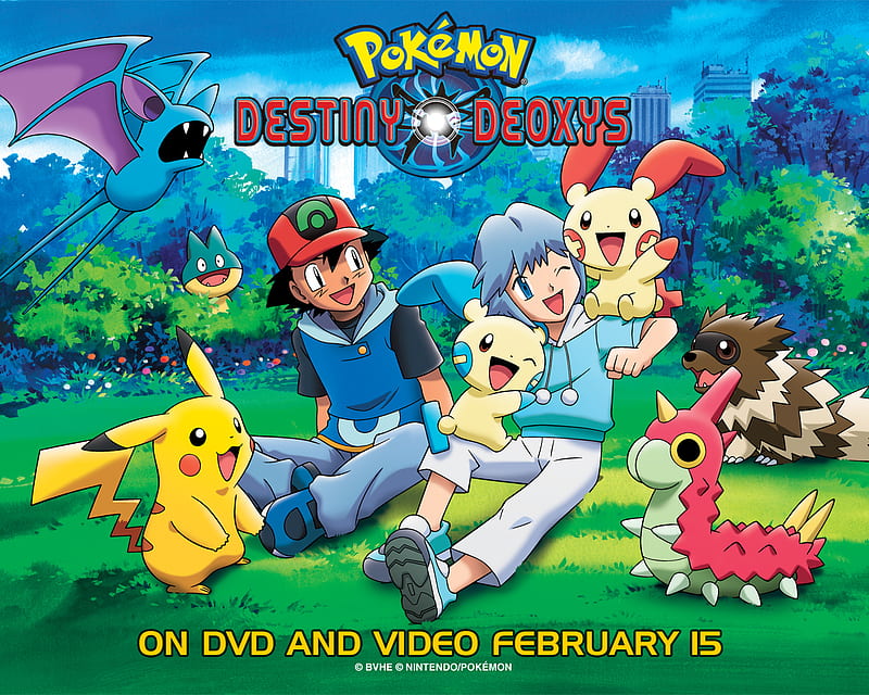 Pokemon Destiny Deoxys, zubat, zigzagoon, destiny deoxys, ash, munchlax, pokemon, minum, pluse, pikachu, anime, wurmple, other, HD wallpaper