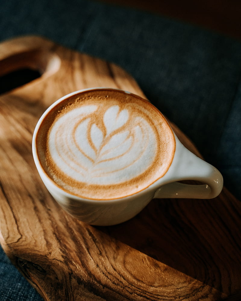 cappuccino, coffee, foam, cup, drink, HD phone wallpaper