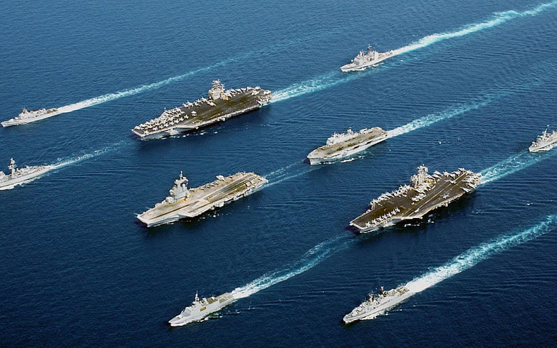 navy fleet-transport graphy, HD wallpaper