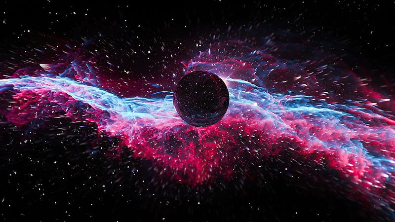 Scifi Space Black Hole , scifi, space, digital-universe, artist, artwork, digital-art, HD wallpaper