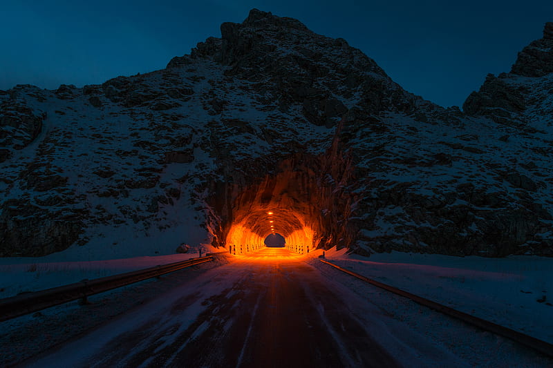 Man Made, Tunnel, Mountain, Road, HD wallpaper