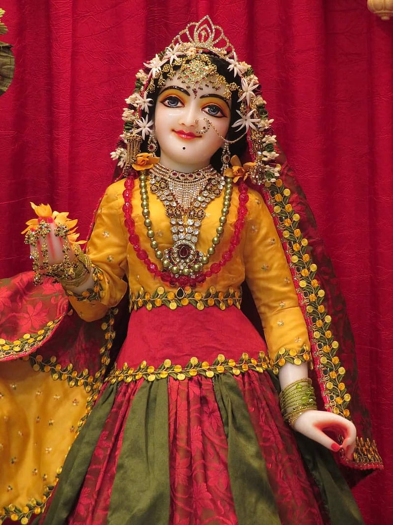 Sree Radha Rani, jay radha krishna, love of god krishna, HD phone wallpaper