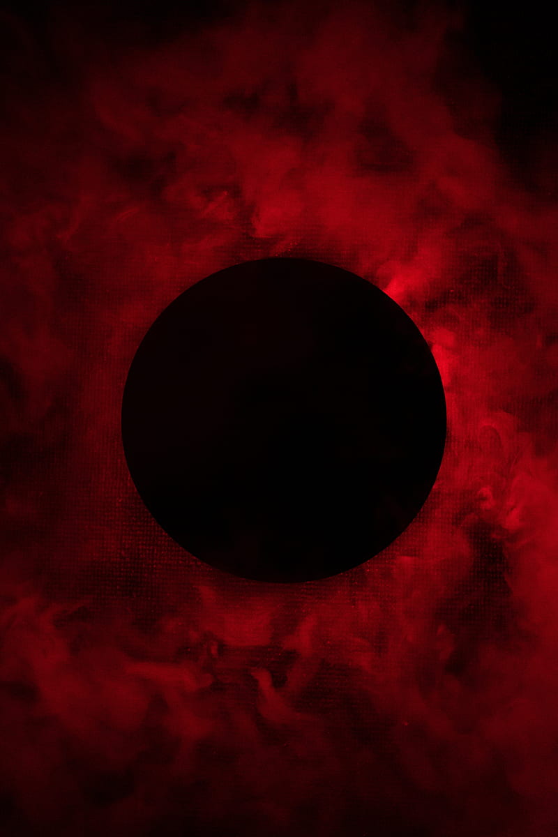 Red Planet, black, blackhole, clouds, space, fog, foggy, nebula, space, HD phone wallpaper
