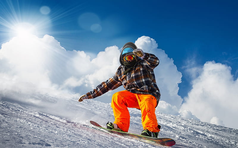 snowboarding, winter sports, winter, snow, extreme sports, HD wallpaper