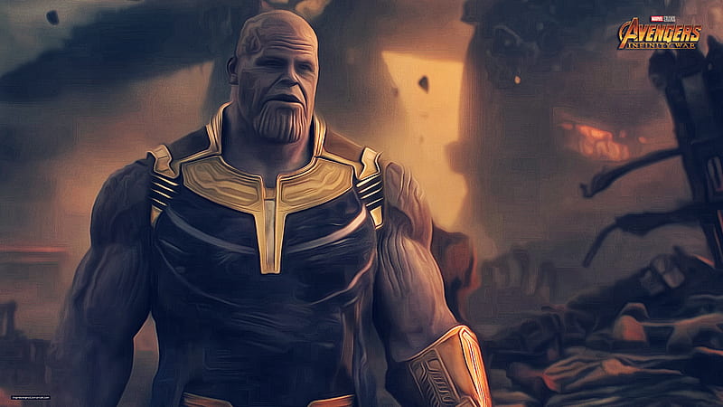 Thanos Avengers Infinity War 2018 Artwork, thanos, avengers-infinity-war, movies, 2018-movies, artwork, artist, HD wallpaper