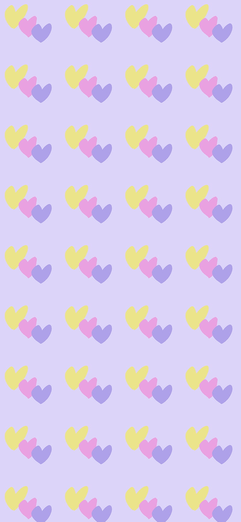 Pattern, cute, heart, corazones, pink, purple, violet, whatsapp wallaper,  yellow, HD phone wallpaper | Peakpx