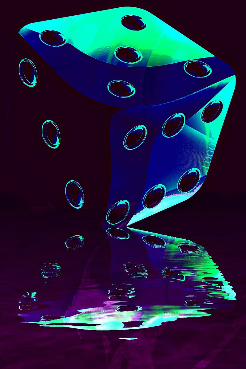 Dice reflection, dice, dope, HD phone wallpaper