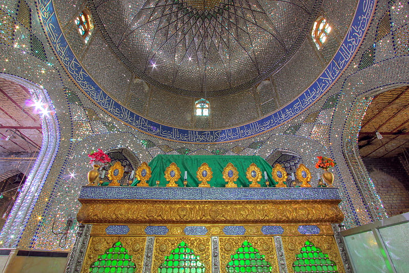 Shia, architectural, architecture, god, holy, iranian architecture, islamic, mustafa meraji, qom province, shiite, HD wallpaper