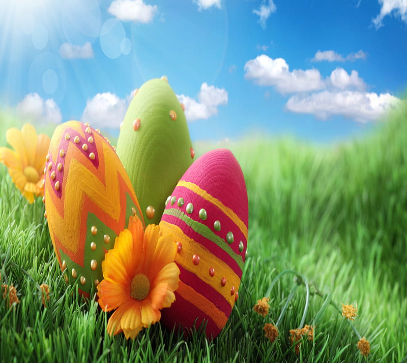 Easter, easter eggs, happy easter, holiday, occasions, HD wallpaper ...