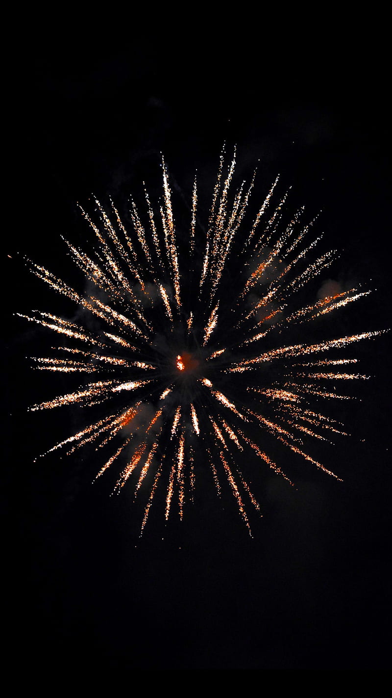 Fireworks, aerial, black, celebration, magic, sparkles, HD phone wallpaper