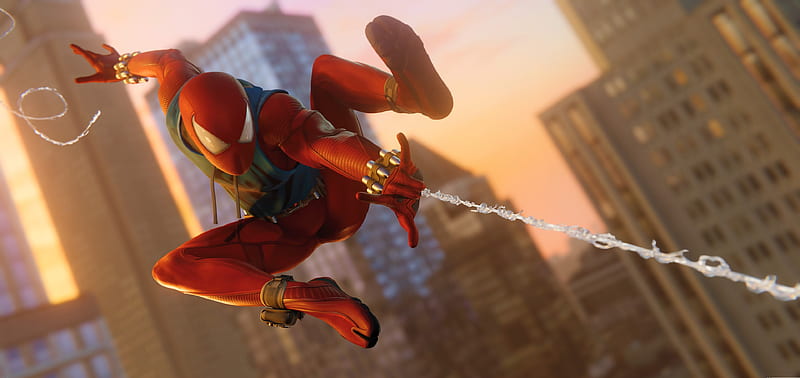 Scarlet Spider In Ps4 Game , scarlet-spider, spiderman-ps4, games, 2018-games, ps4-games, HD wallpaper