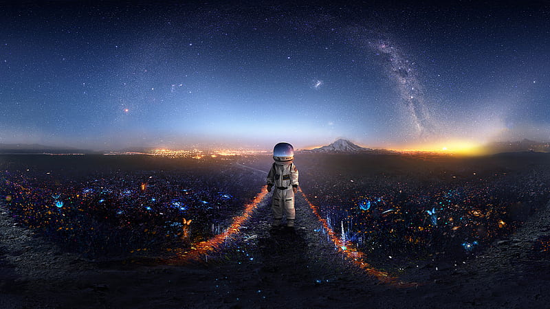Astronaut Creative Artwork Deviantart, astronaut, artwork, artist, digital-art, HD wallpaper