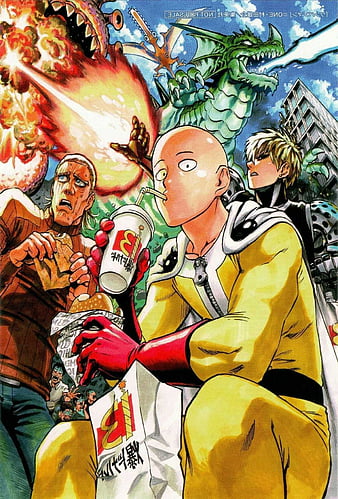 Background One Punch Man, One Punch Man Characters, HD phone