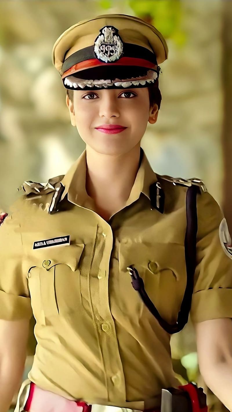 Ladies Police, Kajal Aggarwal In Police Uniform, kajal aggarwal, police uniform, actress, indian police, HD phone wallpaper