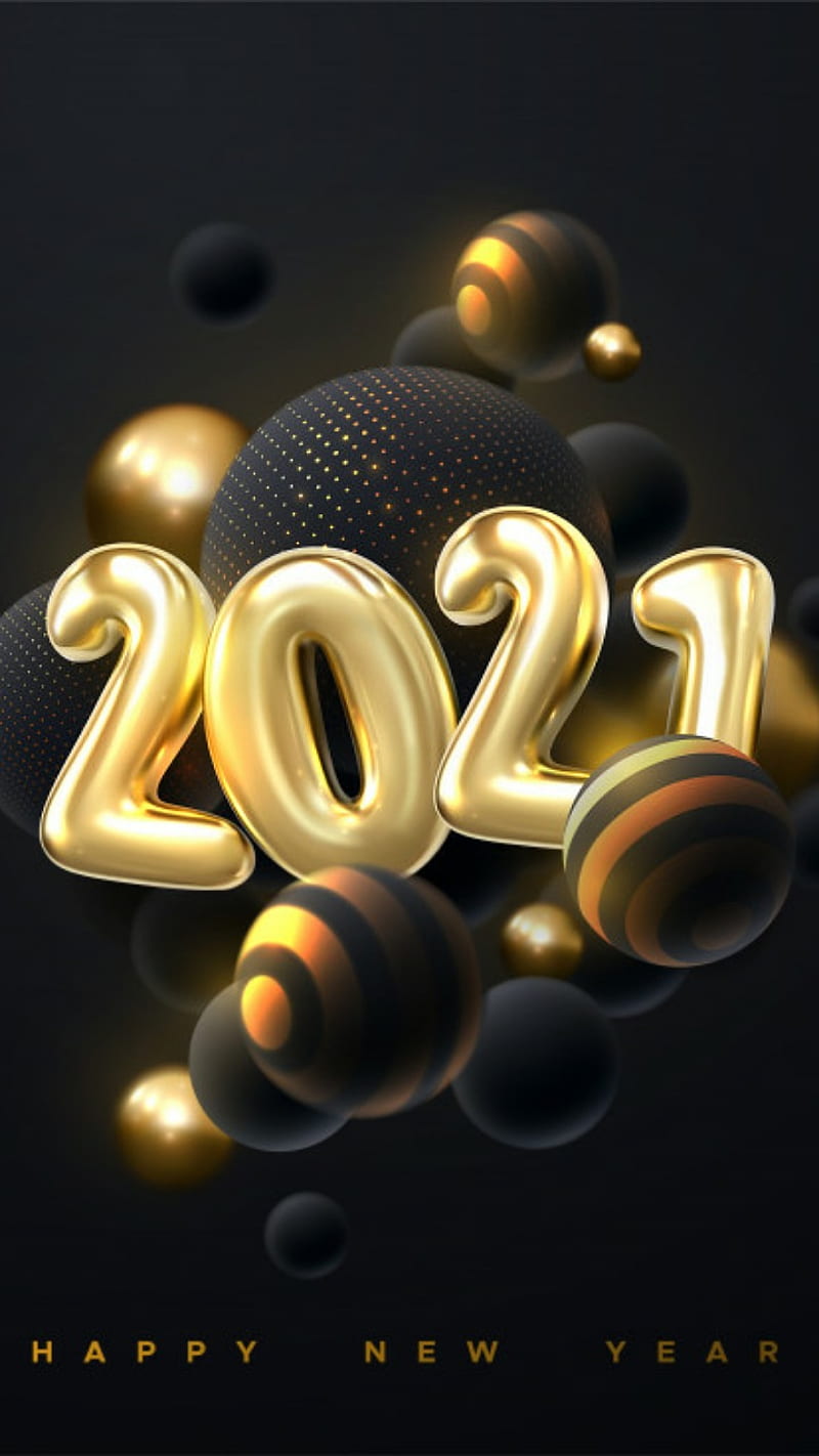 Happy new year , 2021, happy new year happy, HD phone wallpaper