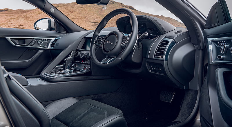 2021 Jaguar F-TYPE Coupe R-Dynamic P450 AWD (Color: Eiger Grey) - Interior , car, HD wallpaper