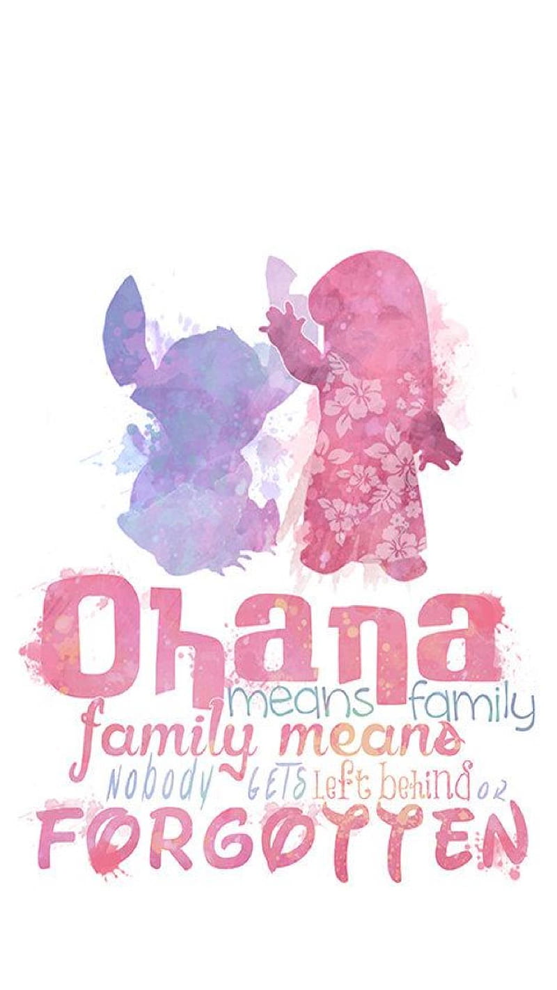Ohana means family HD wallpapers  Pxfuel