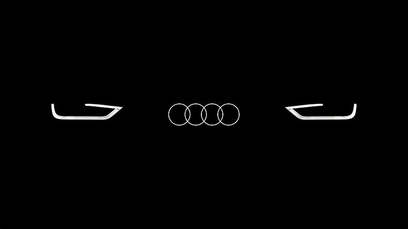 Audi, car, led, logo, HD wallpaper