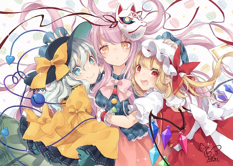 Anime, Flandre Scarlet, Touhou, Koishi Komeiji, Hata No Kokoro, HD ...