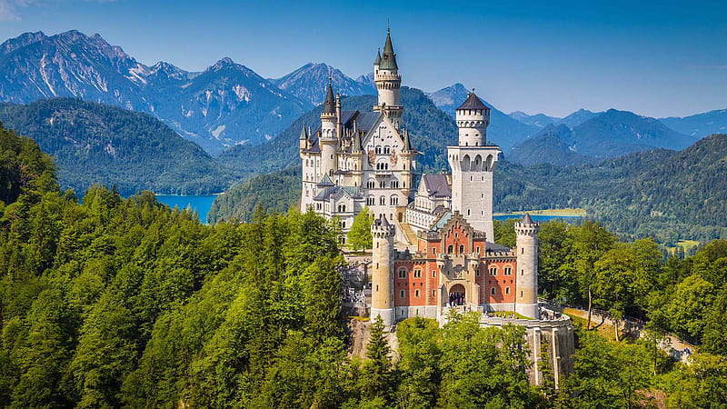 Bavaria Germany Neuschwanstein Castle Travel, HD wallpaper