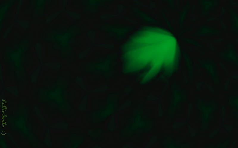 Glowing Green - the Prequel :D, b1urred, green, simp1e, black, floating, soft, HD wallpaper