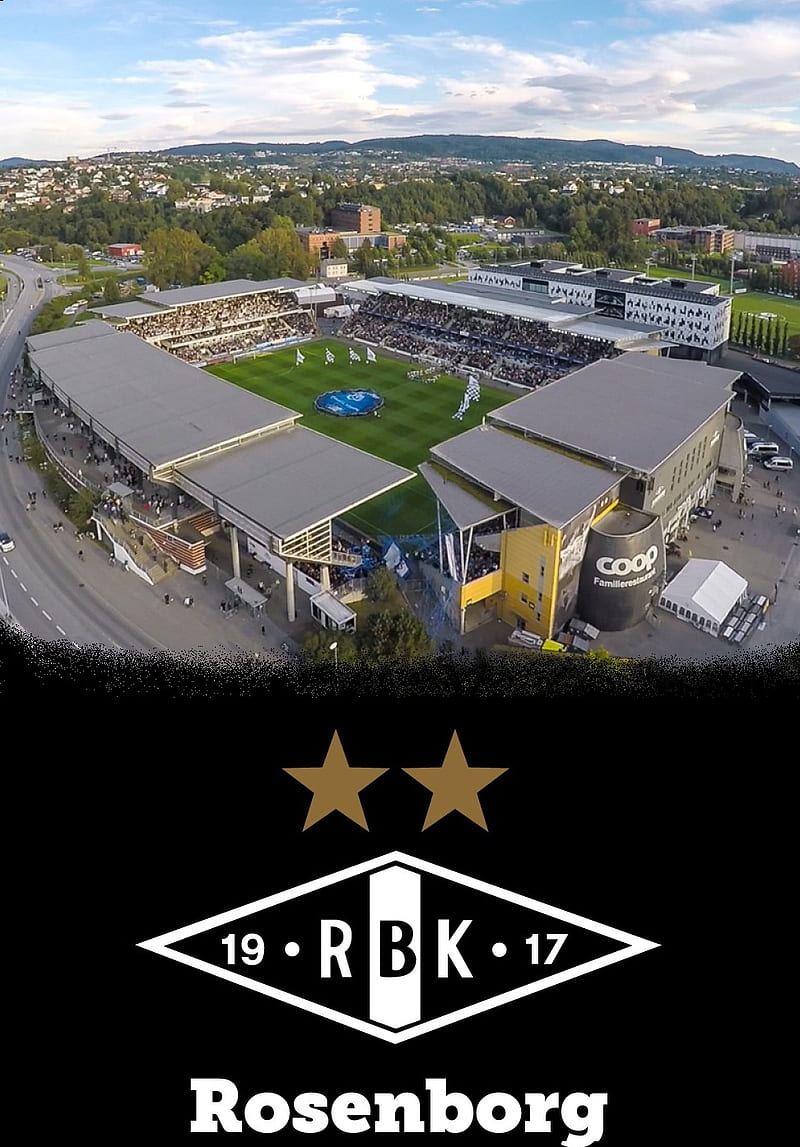 Rosenborg Lerkendal, lerkendal stadion, rbk, rosenborgbk, trondheim, HD phone wallpaper