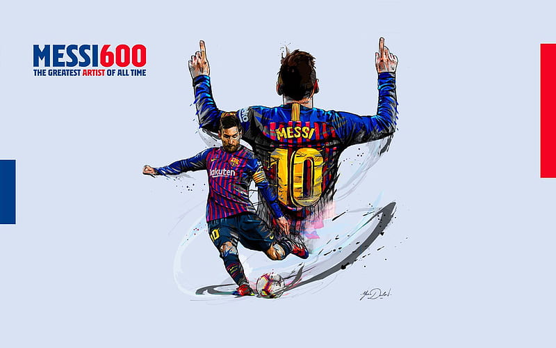 FC Barcelona Lionel Messi 2019, HD wallpaper