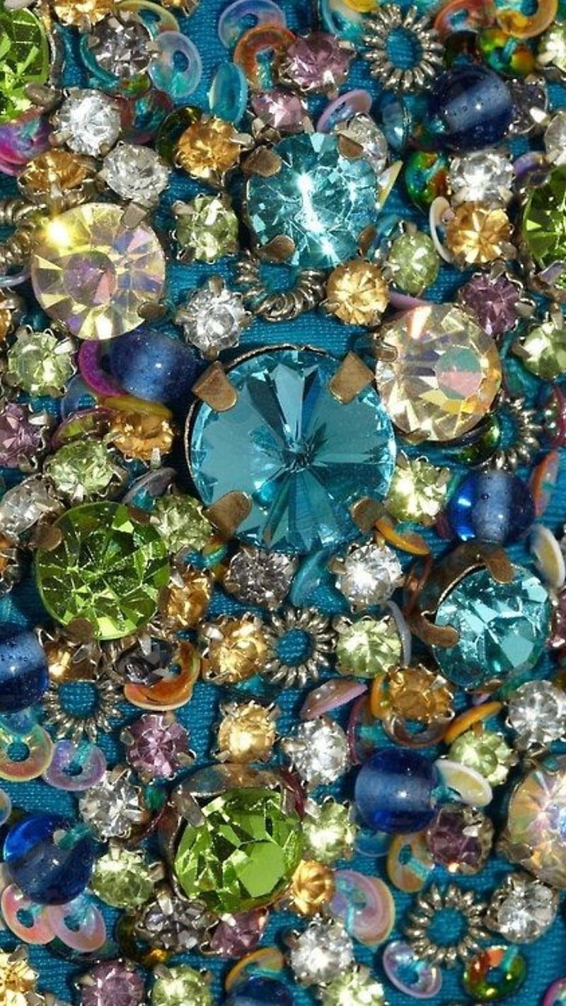 Hew, collection, colors, dimonds, jewels, rhinestone, shimmers, sparkles, stone, HD phone wallpaper