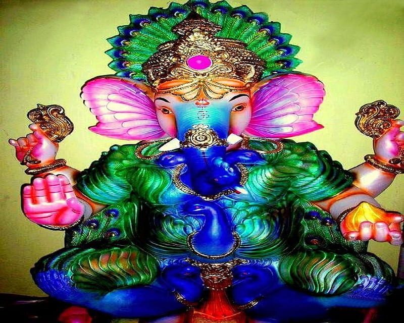 Lord Ganesha Ganesha Festival Lord Ganesha On Colorful Background Stock  Photo  Download Image Now  iStock