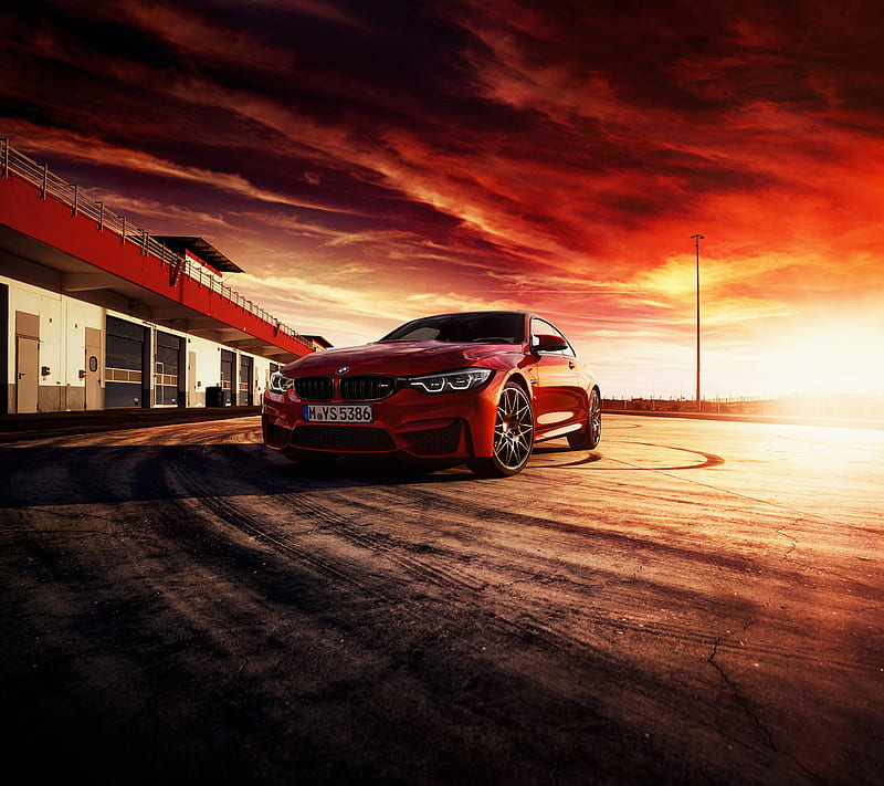 Red BMW M4, bmw, german, m4, red, supercar, HD wallpaper