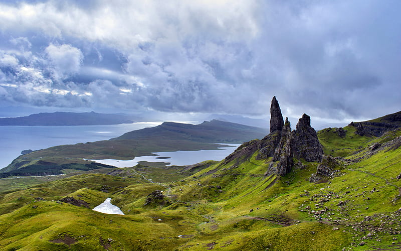 Spring Meadow Isle of Skye Scotland United Kingdom, HD wallpaper