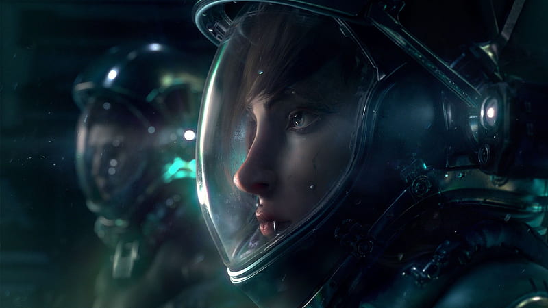 Sci Fi, Astronaut, Space Suit, Woman, HD wallpaper