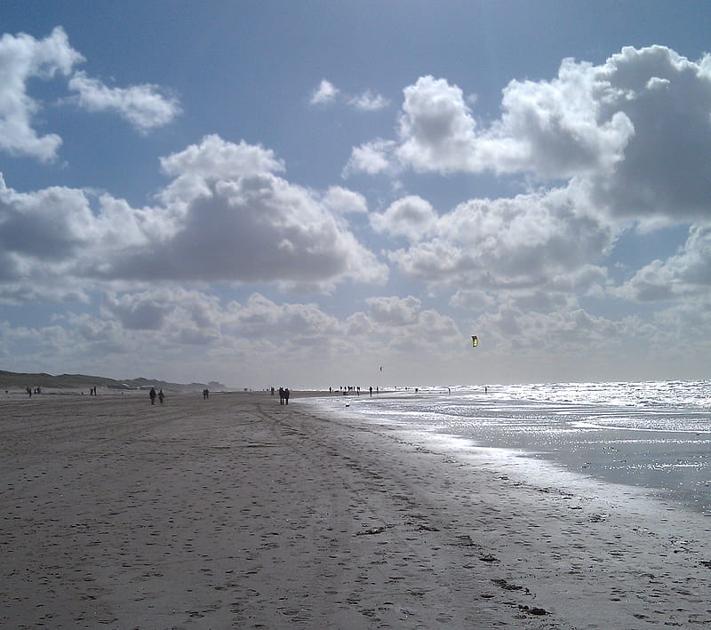 Nortsea - Holland, beach, holland, nederland, netherlans, sea, strand, HD wallpaper
