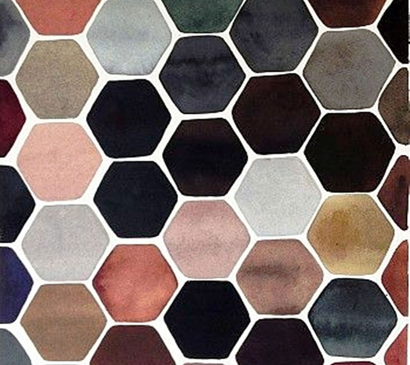 honeycomb1, beehive, honeycomb, watercolor, HD wallpaper