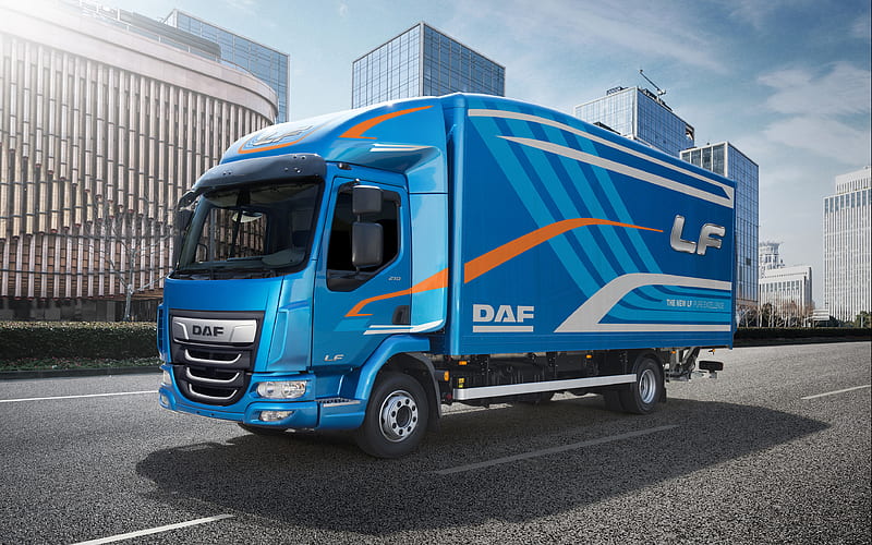DAF LF 210 trucks, 2017 truck, DAF LF, cargo transport, new LF, DAF, HD wallpaper