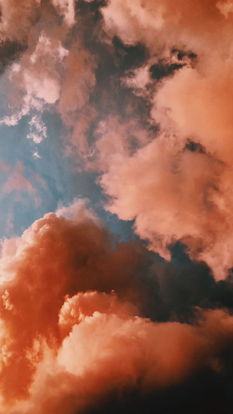 Dramatic Clouds, Bomb, awesome, cloud, cool, landscape, nature, orange, graphy, poetic, sky, summer, HD phone wallpaper