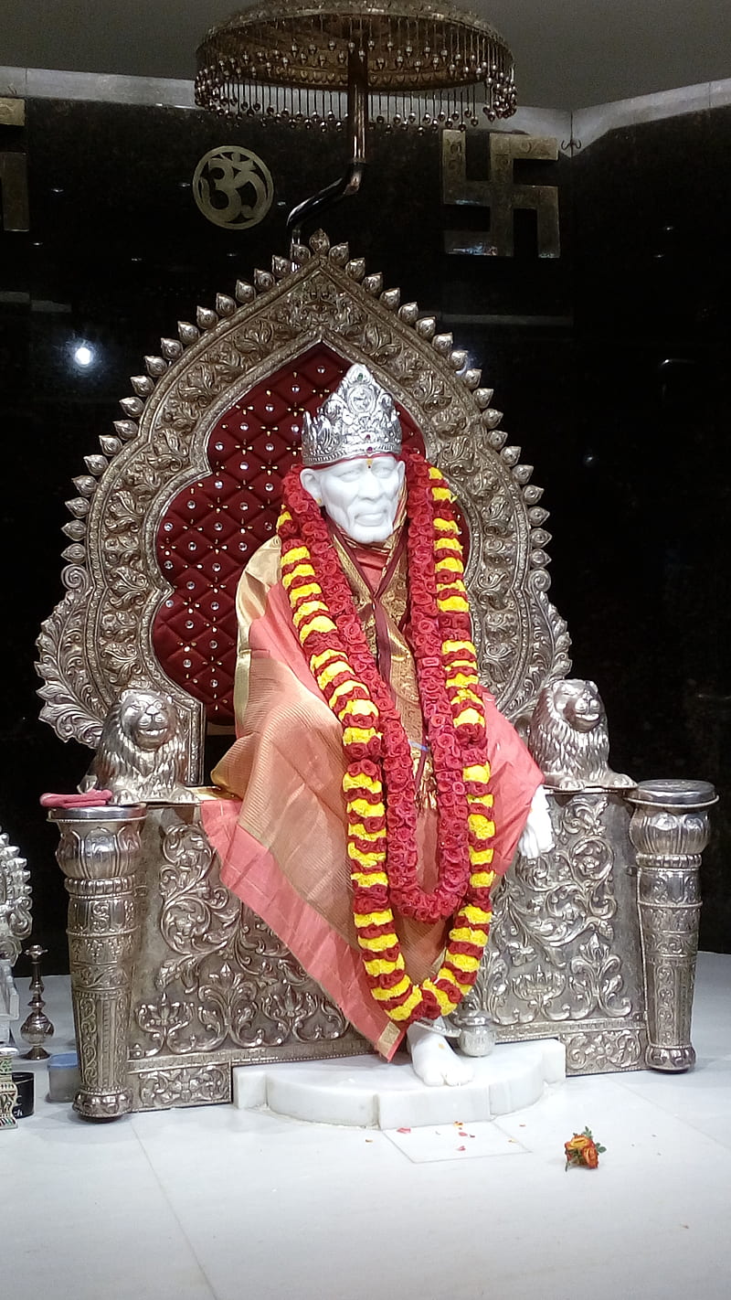 Sai Baba GH, gh, govardhan heart, sai baba, HD phone wallpaper