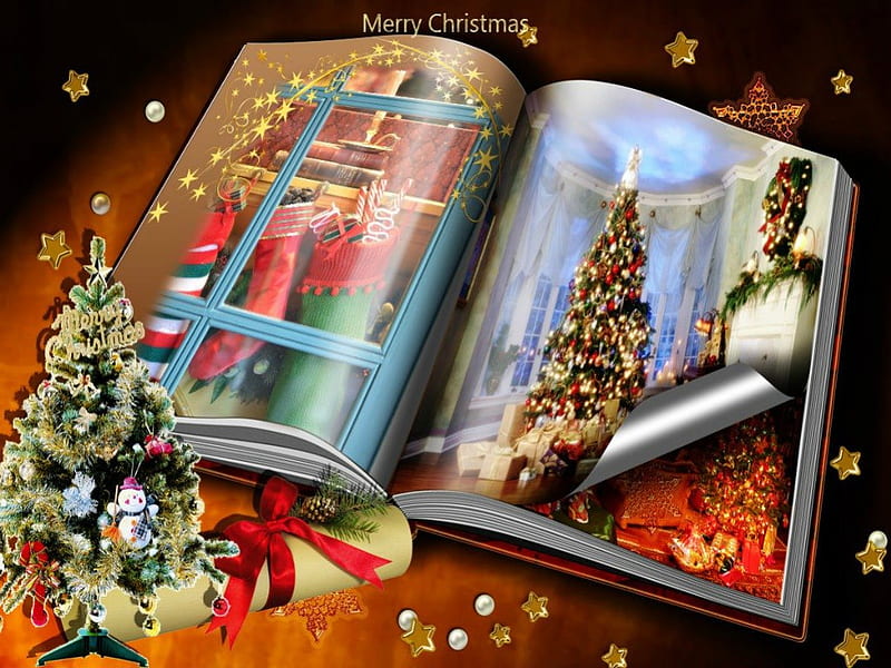 Twas The Night Before Christmas, ho ho ho, merry, festive, christmas,  holiday, HD wallpaper | Peakpx