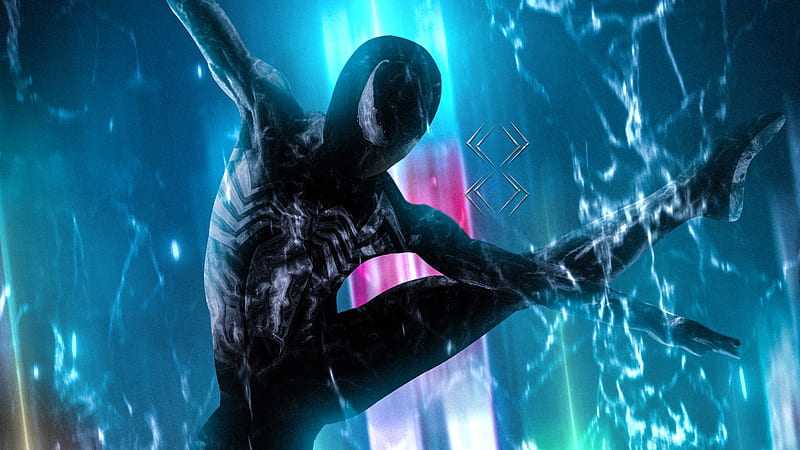 SpiderMan Symbiote Suit Black Wallpapers  Cool Marvel Wallpaper