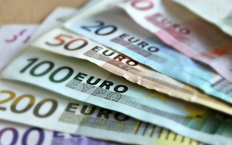 euro, banknotes, money concepts, finance, European money, European Union, HD wallpaper