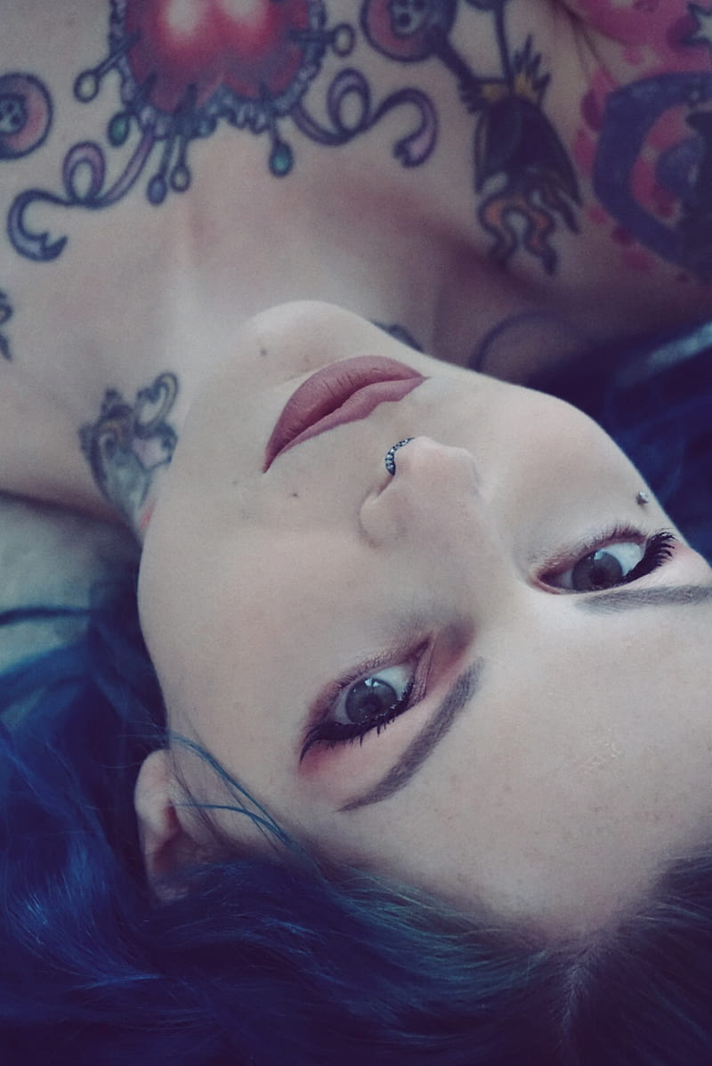 1920x1080px 1080p Free Download Riae Suicide Piercing Suicide Girls Women Lying On Back