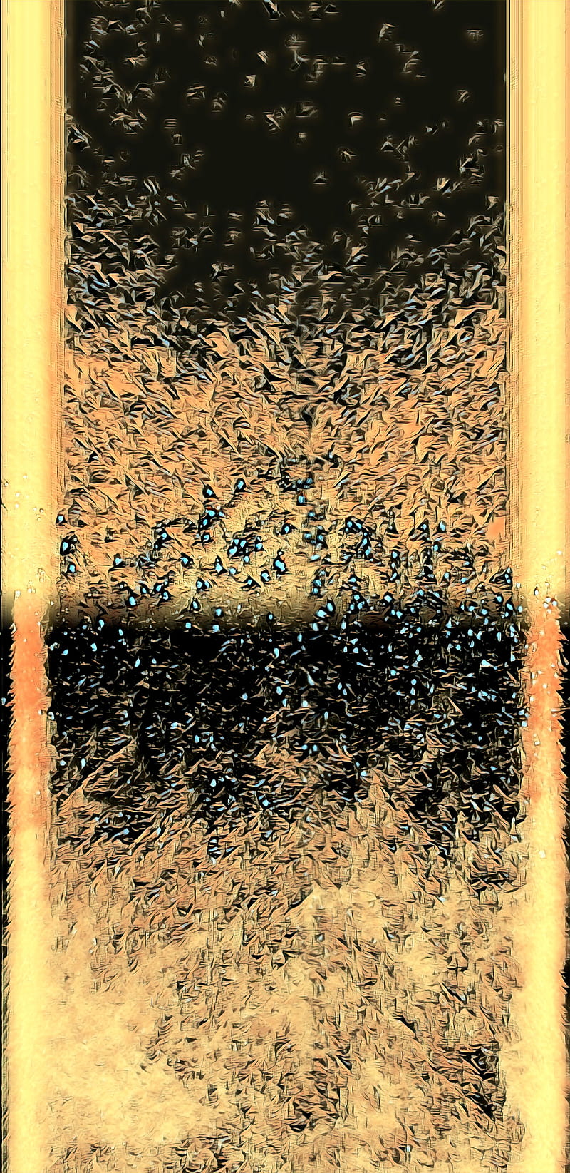 S Amoled Disrupt (107), Imaginesium, abstract, black, concrete, edge, galaxy, gold, stone, texture, yellow, HD phone wallpaper