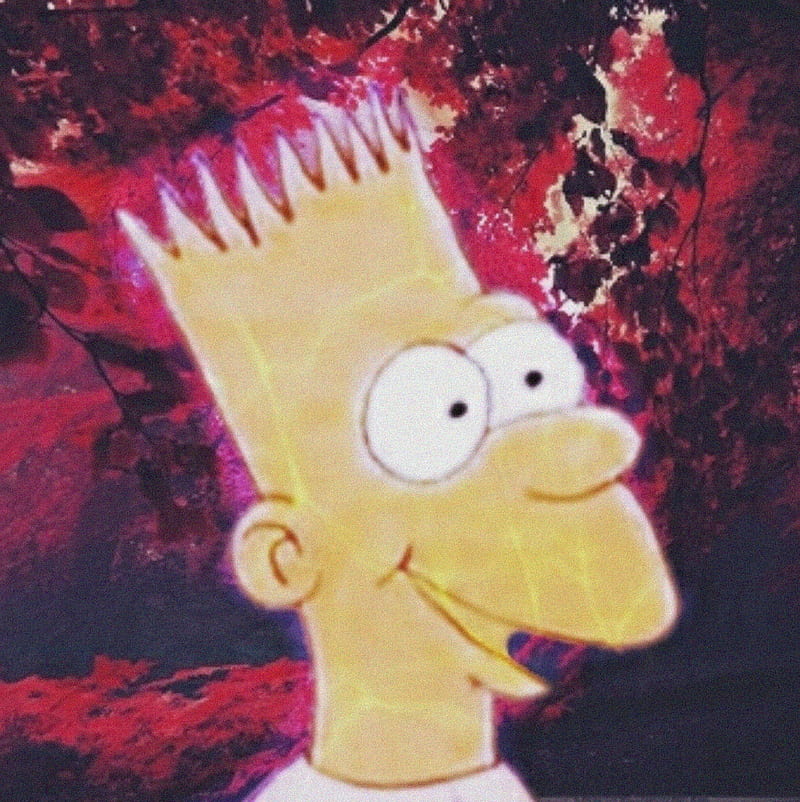Barts aesthetic trip, bart, the simpsons, simpons, red, trippy, homer, HD  phone wallpaper | Peakpx