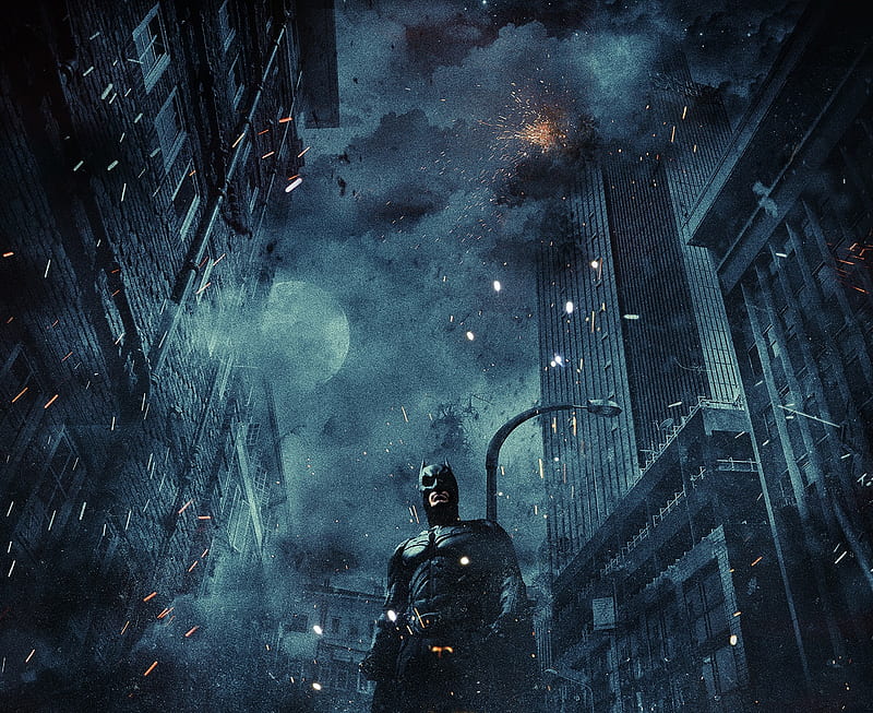 Batman, best, black, city, dariozo, dark, film sky, HD wallpaper