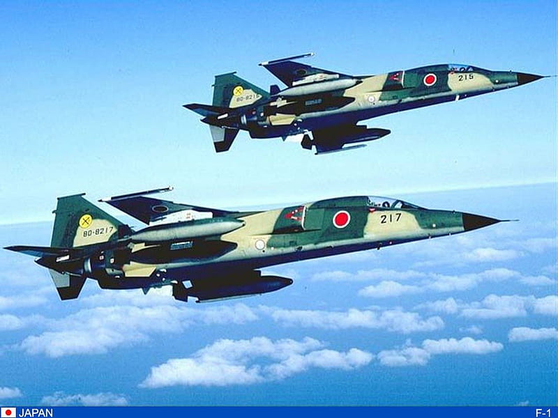 Mitsubishi F1 Patrol, jsdf, mitsubishi f1, jet fighter, japanese self defence force, HD wallpaper