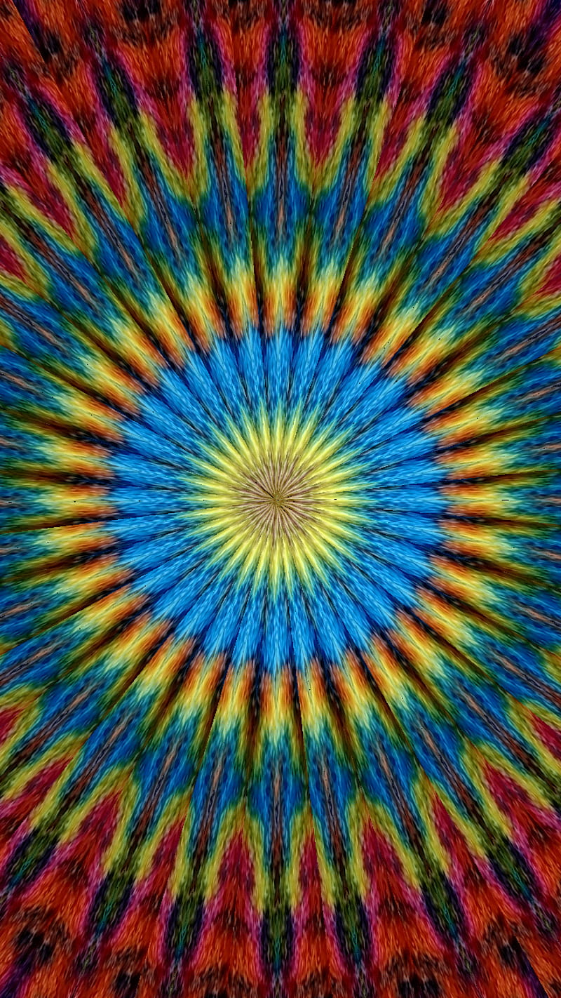 Trippy Kaleidoscope, colorful, hippie, psychadellic, HD phone wallpaper